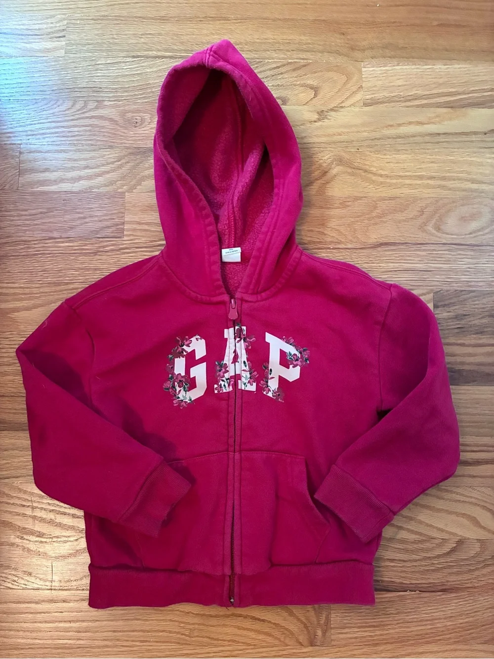 GAP Girls Bright Fuchsia Zip Hoodie & Joggers Set Size 6